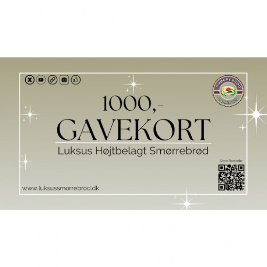 Gavekort 1000,-